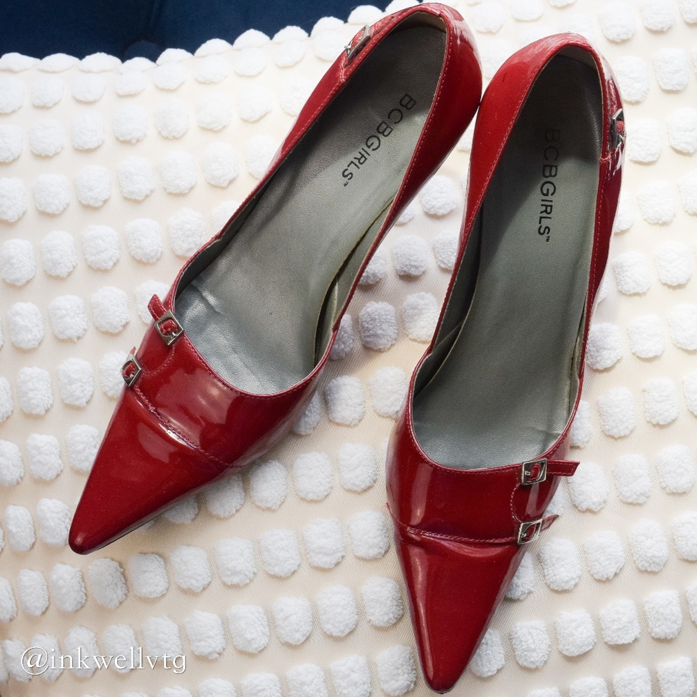 BCBGIRLS | Red Patent Leather Pumps
